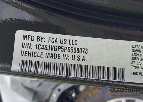 2023 Jeep Grand Wagoneer Series Iii 4X4 from USA, damaged, VIN 1C4SJVGP5PS508078